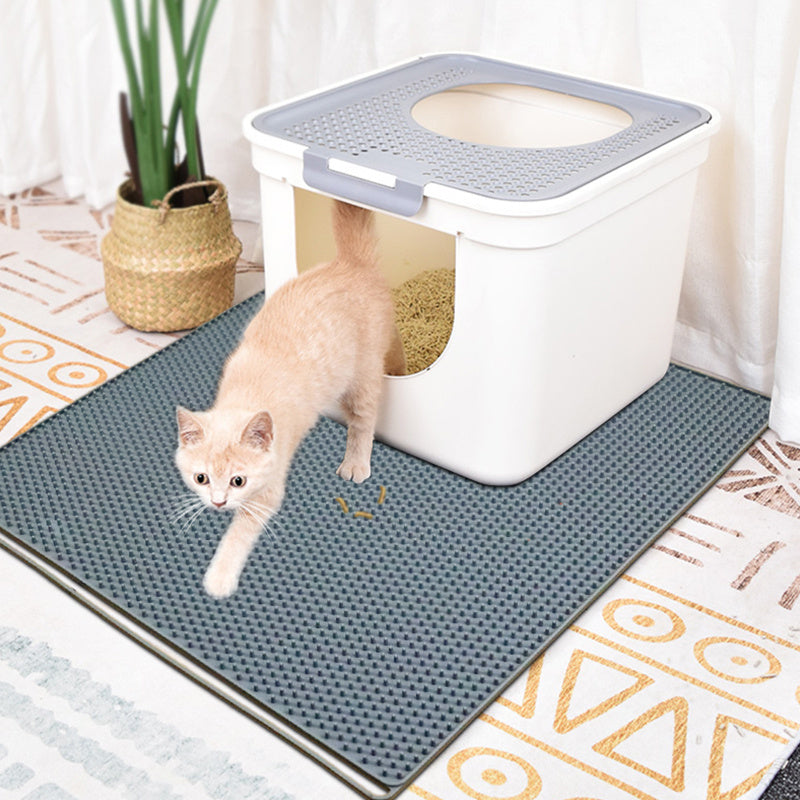 Silicone Pet Cat Litter Mat Anti-slip Kitty Paws Scratch Pad Easy to Clean - Purple Silicone Pet Cat Litter Mat Anti-slip Kitty Paws Scratch Pad Easy to Clean - Purple
